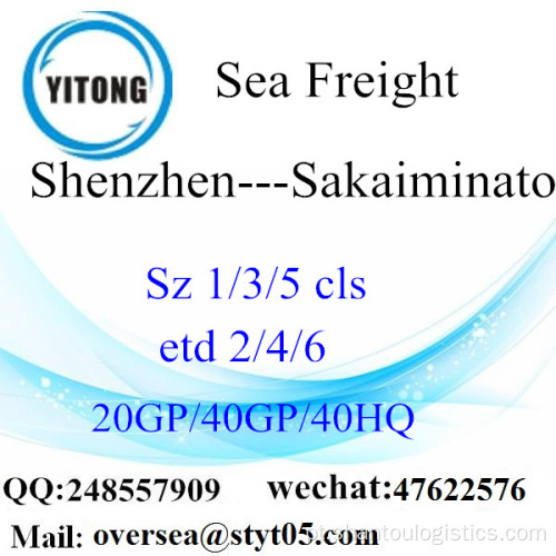 Shenzhen Port Sea Freight Shipping Para Sakaiminato